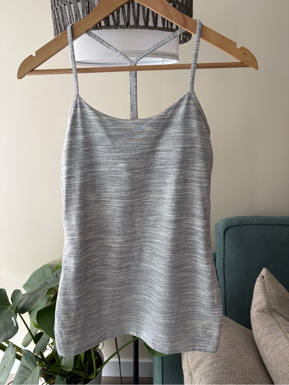 lululemon athletica Silver-Gray Y Tank